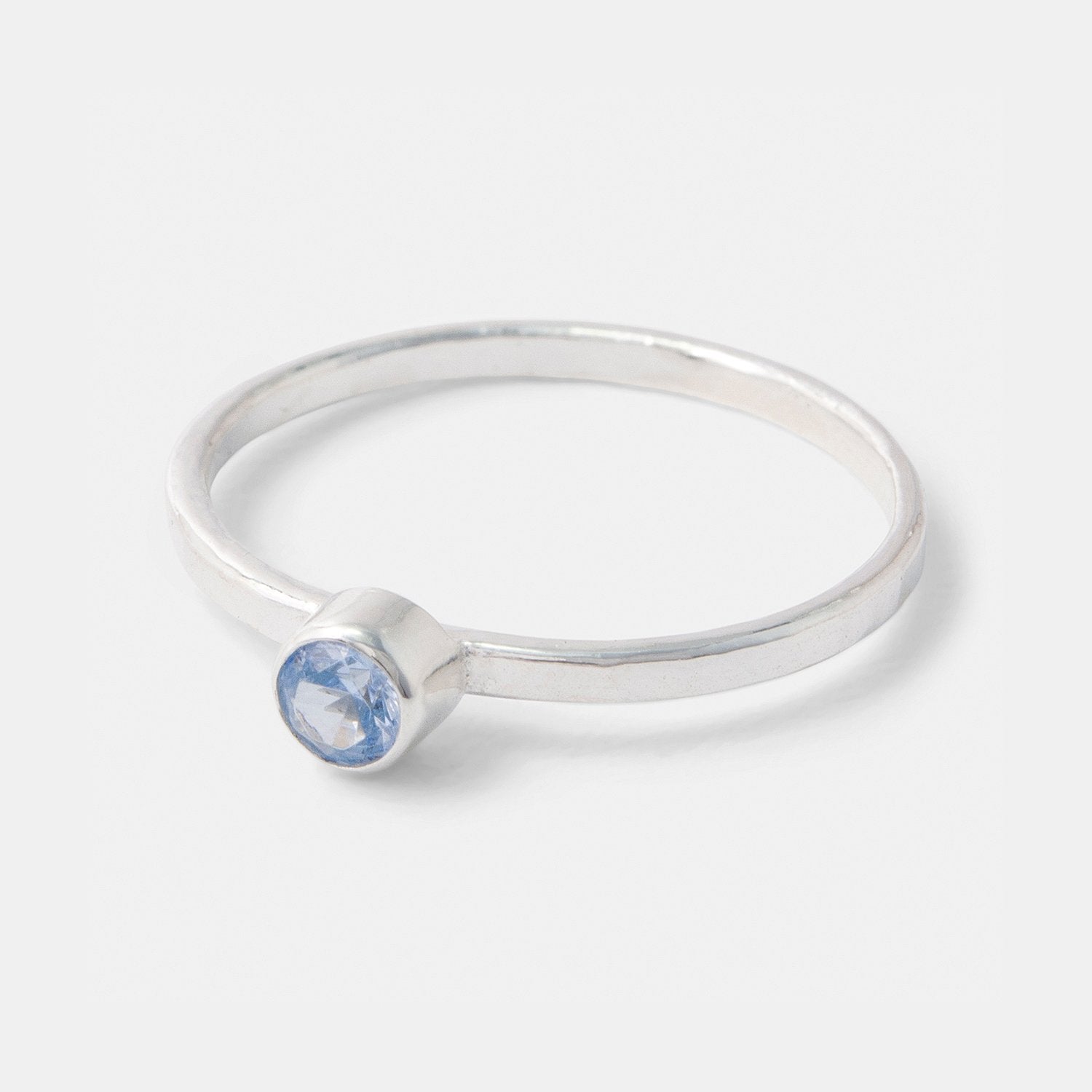 Aquamarine stacking ring - Simone Walsh Jewellery Australia