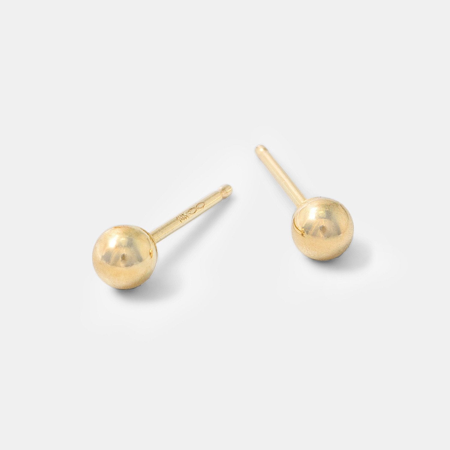 Ball stud small earrings: gold - Simone Walsh Jewellery Australia