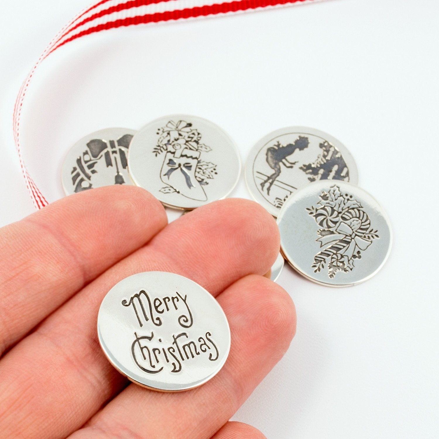 Christmas pudding coins - Simone Walsh Jewellery Australia