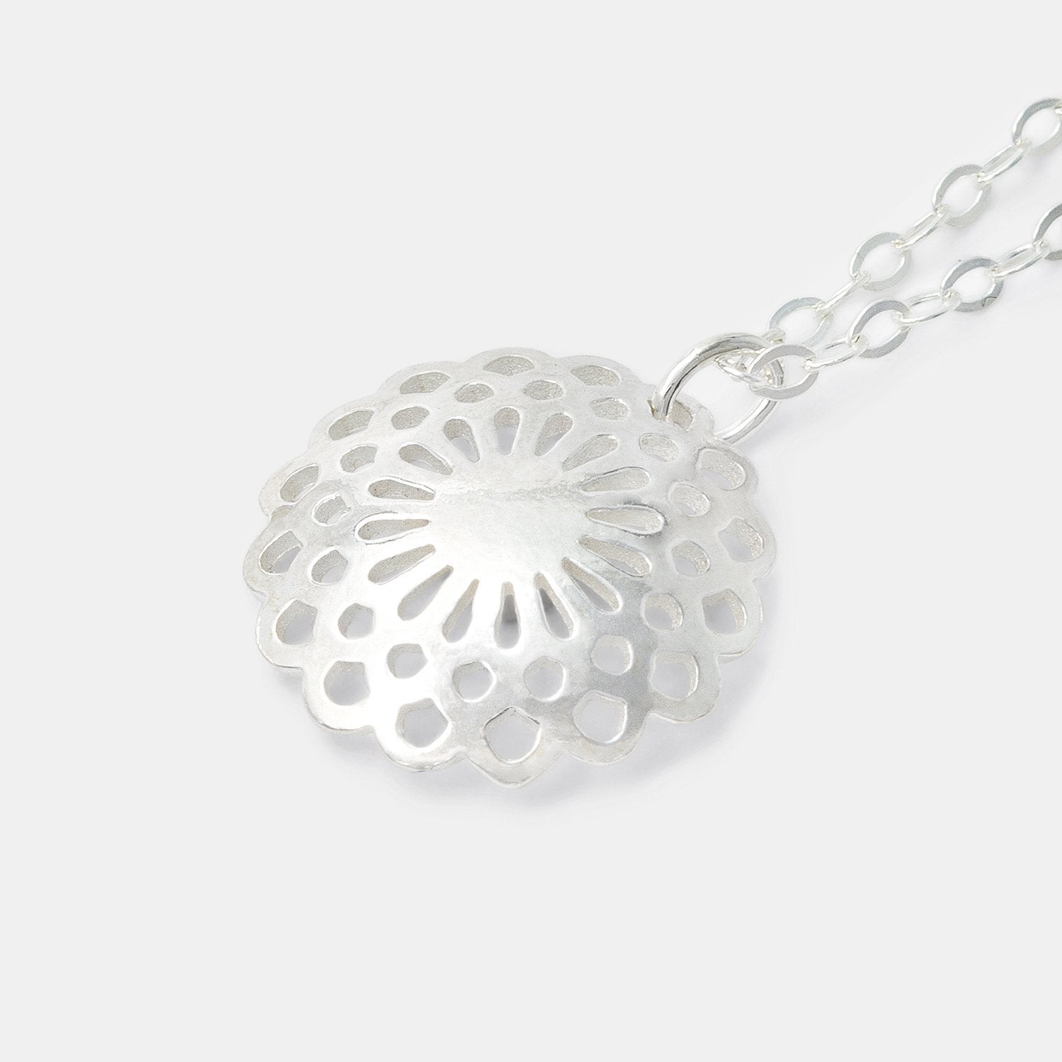 Dahlia & tsavorite pendant - Simone Walsh Jewellery Australia