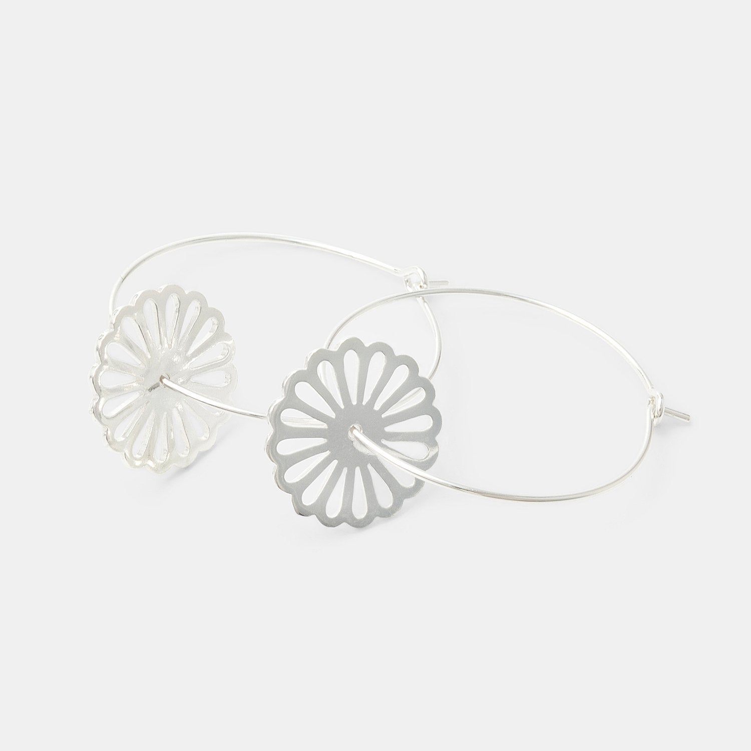 Daisy hoop earrings - Simone Walsh Jewellery Australia