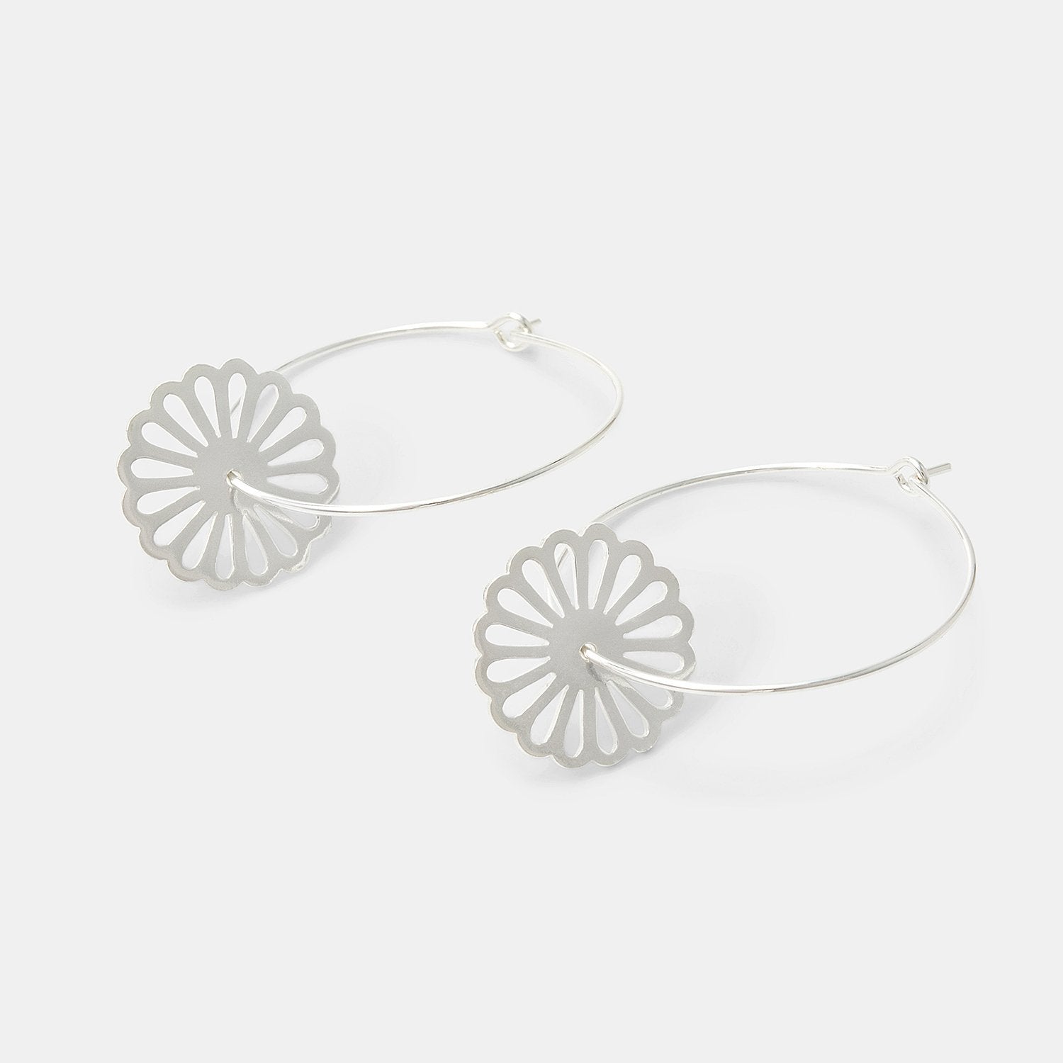 Daisy hoop earrings - Simone Walsh Jewellery Australia