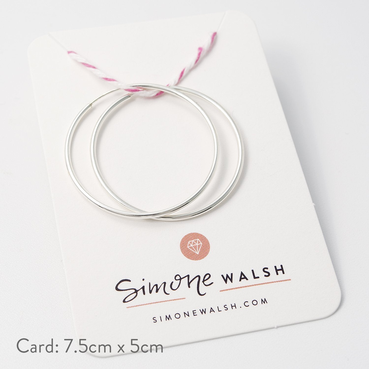 Endless hoop earrings: silver - Simone Walsh Jewellery Australia