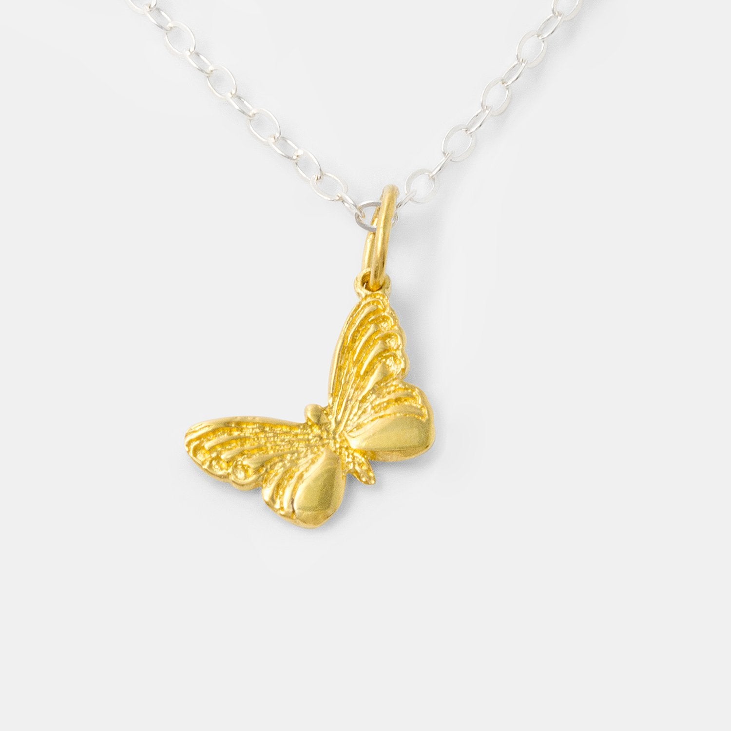 Golden butterfly pendant - Simone Walsh Jewellery Australia