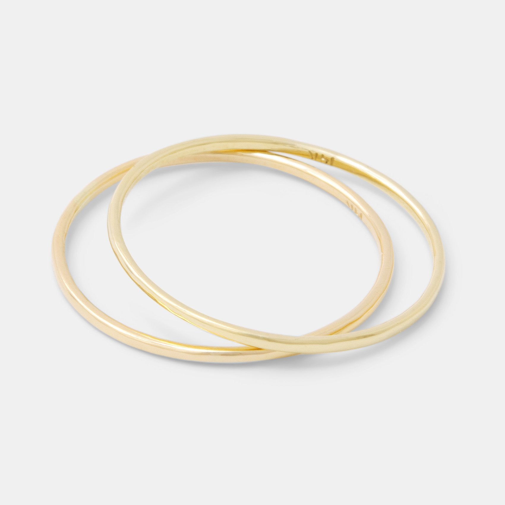 Solid gold stacking rings set - Simone Walsh Jewellery Australia