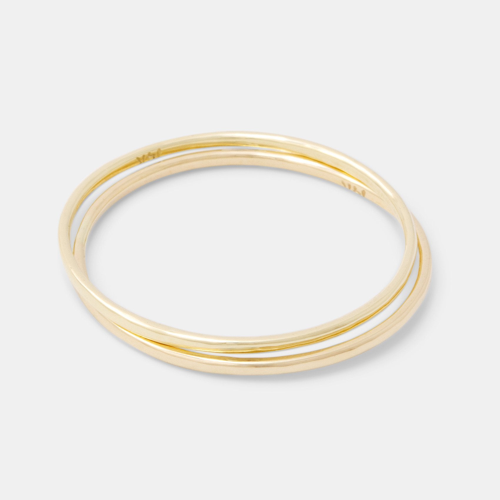 Solid gold stacking rings set - Simone Walsh Jewellery Australia