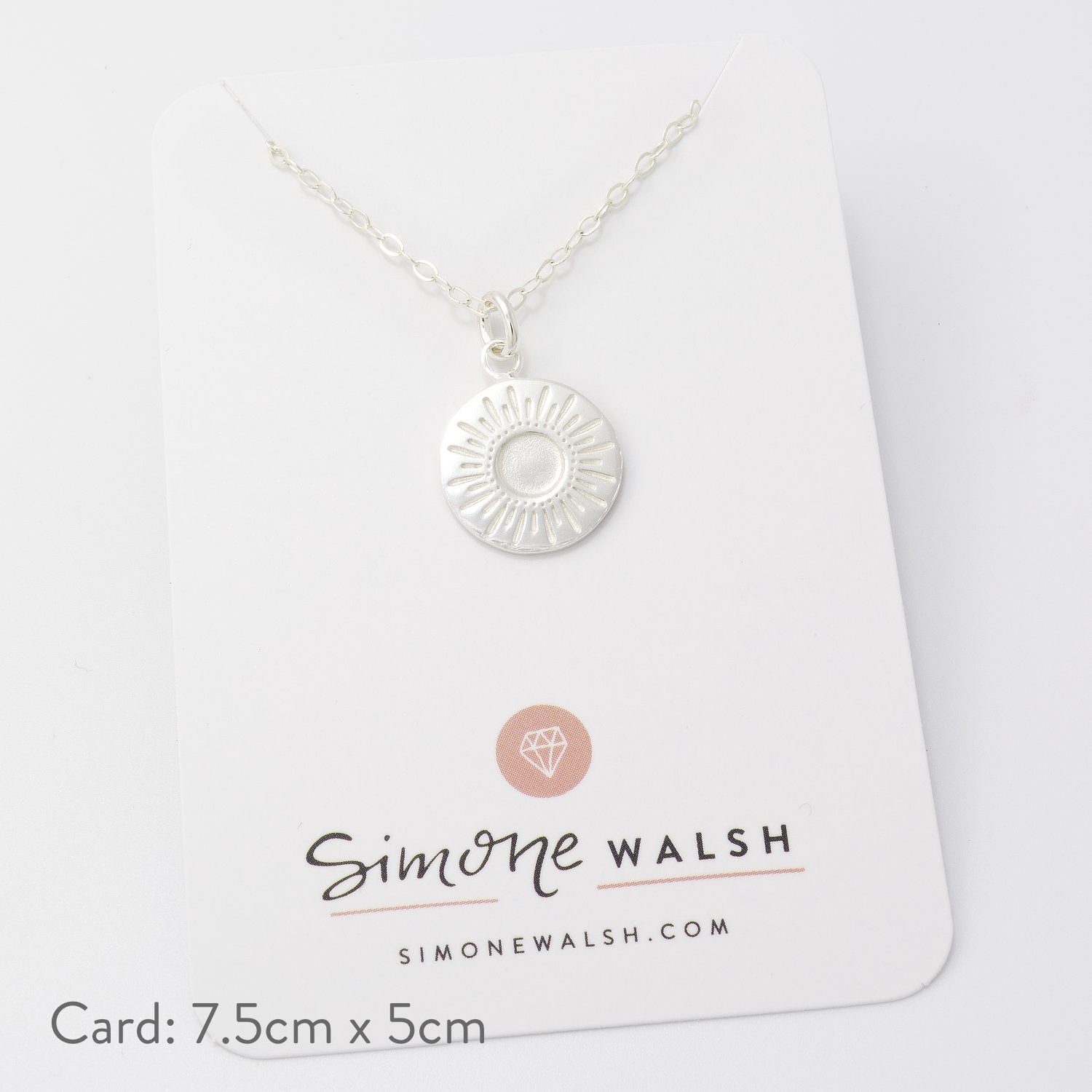 Sunburst amulet necklace - Simone Walsh Jewellery Australia